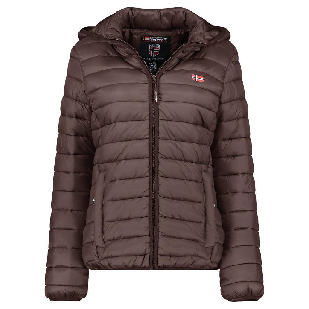 geographical norway Geographical Norway ATIKA HOOD Femme - Blouson Matelassé avec Poches Marron