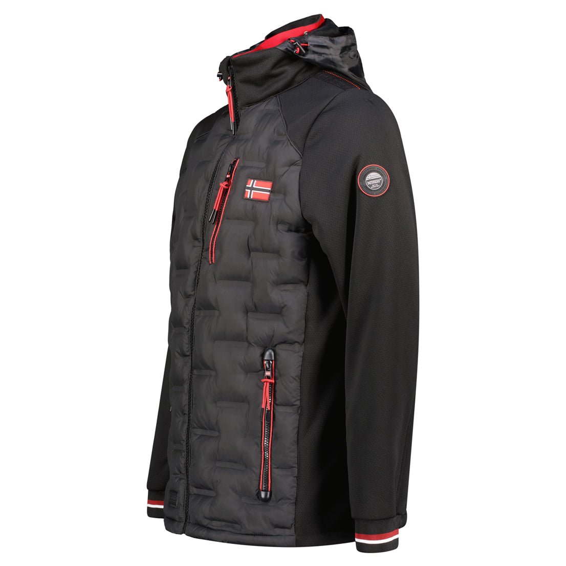 Geographical Norway Geographical Norway Betom Homme - Parka Bi-matière Noir