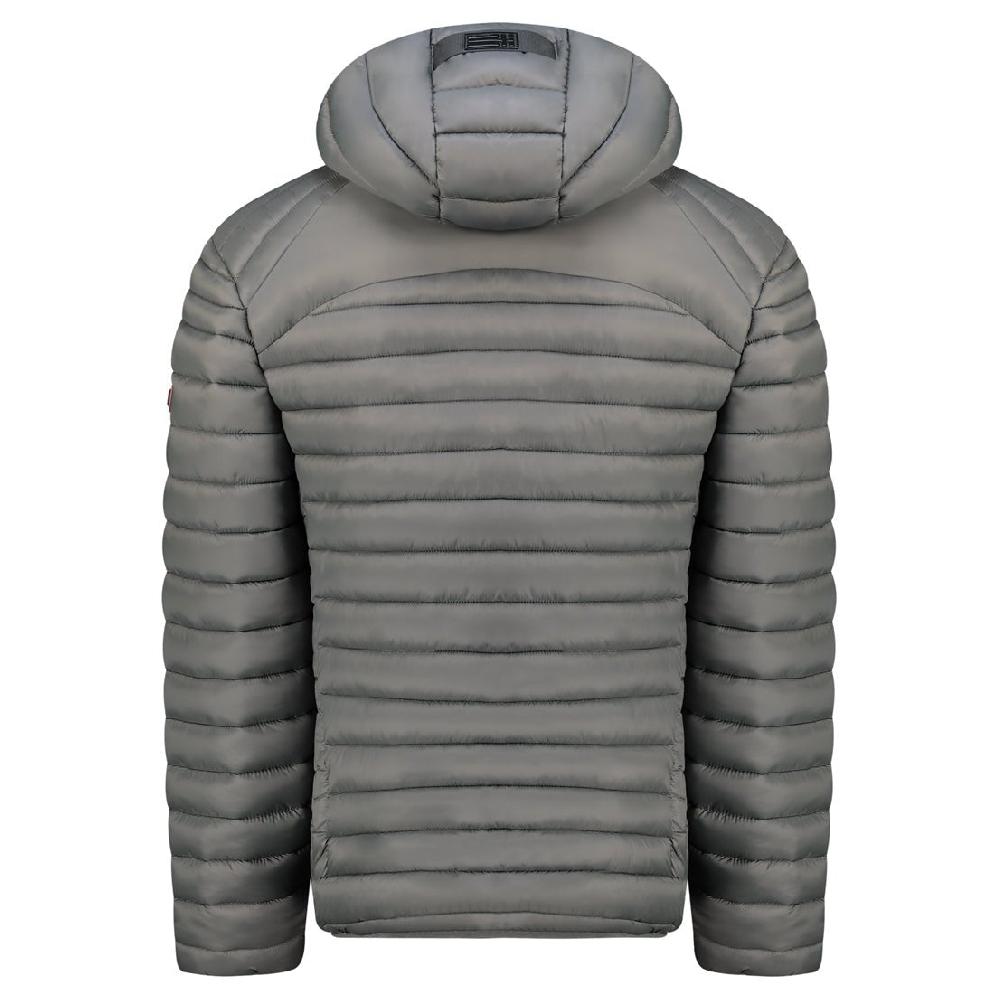 Geographical Norway Geographical Norway Briwood Homme - Blouson Bi-Matière Avec Capuche Gris Fonce