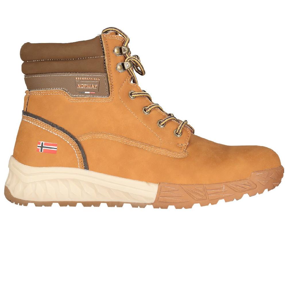 Geographical Norway Geographical Norway OCLARC Homme - Chaussures De Trekking Montantes à Lacets Confort Et Résistance Camel