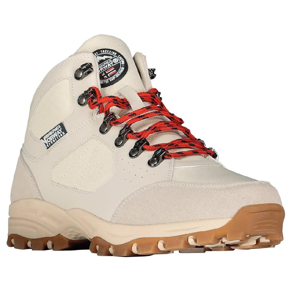 geographical norway Geographical Norway OZONE Homme - Chaussures de Trekking Montantes à Lacets Beige