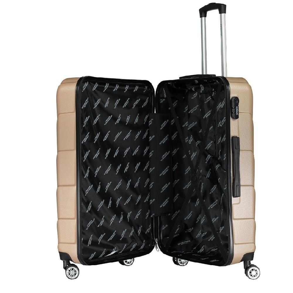 Geographical Norway Geographical Norway SALAMANQUE – Lot De 3 Valises Rigides Beige