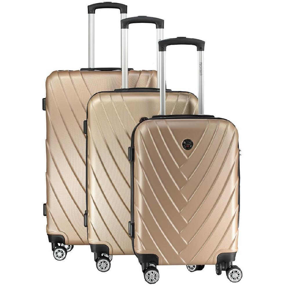 geographical norway Geographical Norway SALAMANQUE – Lot de 3 Valises Rigides Beige
