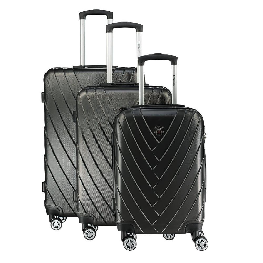 geographical norway Geographical Norway SALAMANQUE – Lot de 3 Valises Rigides Gris