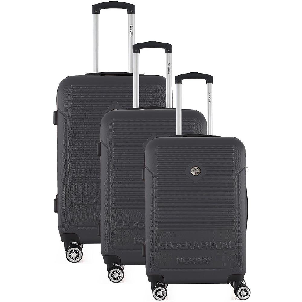 geographical norway Geographical Norway SANDIEGO – Lot de 3 Valises Rigides Noir