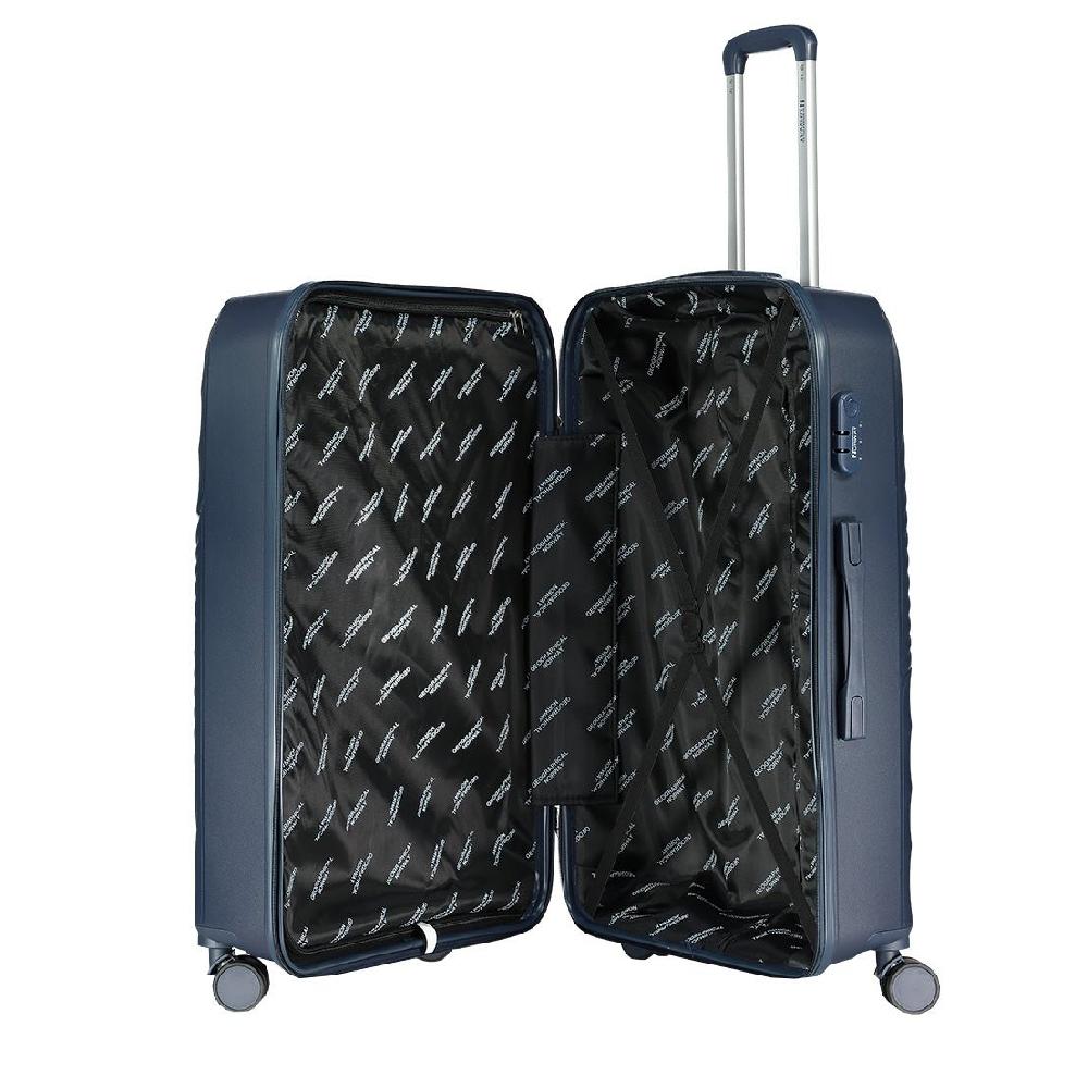 Geographical Norway Geographical Norway SANTAFE – Lot De 3 Valises Rigides Avec Badge Métallique Et Poignée Réglable Marine