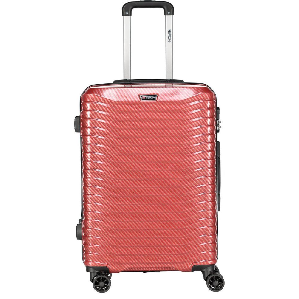 Geographical Norway Geographical Norway SEA – Lot De 3 Valises Rigides Avec Badge Métallique Et Poignée Réglable Rouge