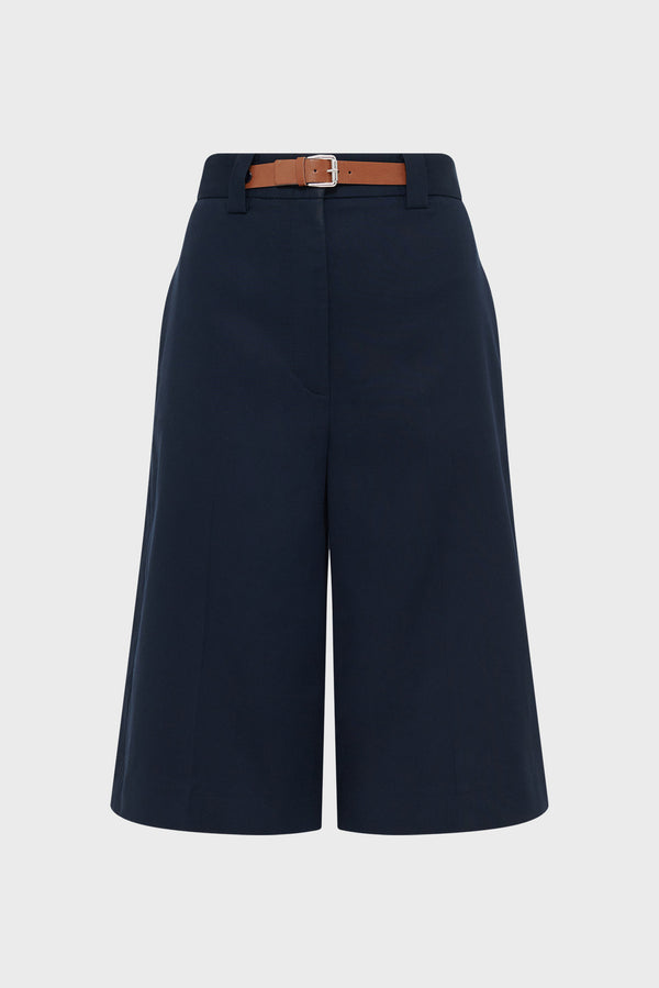 Gerard Darel Bermuda Long En Coton à Ceinture - LEONOR