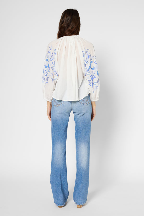 Gerard Darel Blouse Patchwork En Voile De Coton - UTESA