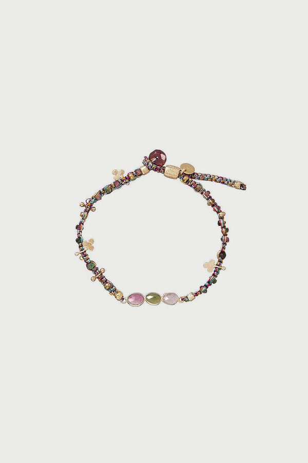 gerard darel Bracelet à pierres multicolore et de trèfles - KASHA