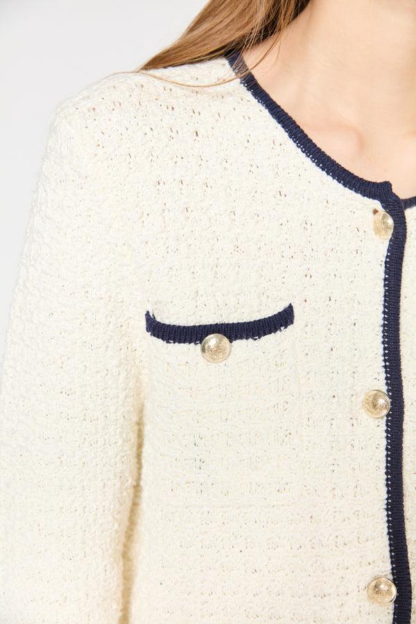 Gerard Darel Cardigan En Coton Et Boutons Gravés - JOVIE