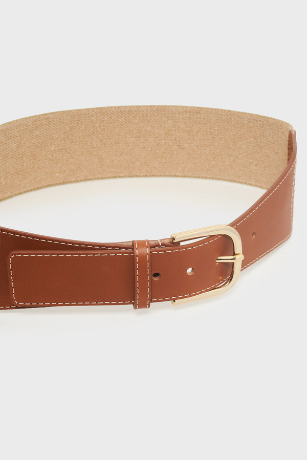 Gerard Darel Ceinture En Cuir Avec Dos élastiqué - IZIA