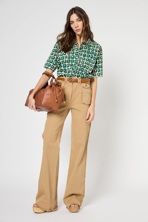 Gerard Darel Chemise En Coton Imprimé Géométrique - GEMMA