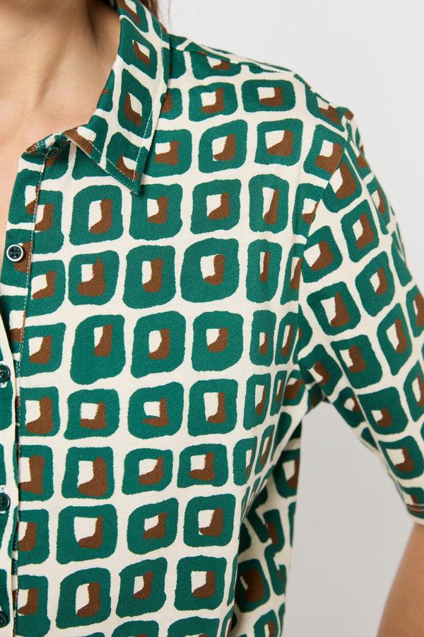 Gerard Darel Chemise En Coton Imprimé Géométrique - GEMMA