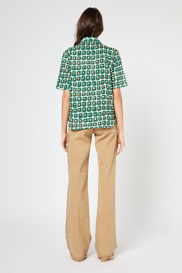 Gerard Darel Chemise En Coton Imprimé Géométrique - GEMMA