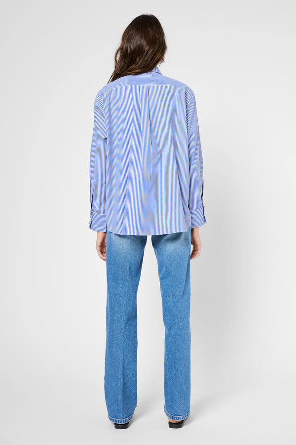 Gerard Darel Chemise En Popeline Rayé à Blason - URIKA