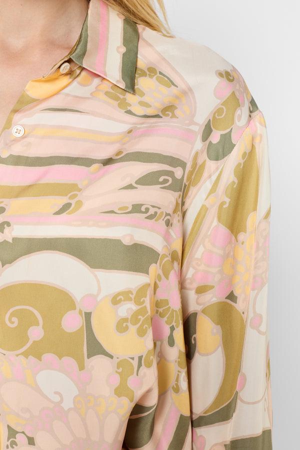 Gerard Darel Chemise Satinée Imprimé Foulard - USHAUNA