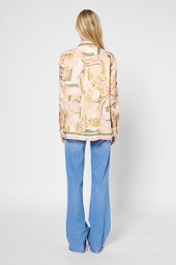 Gerard Darel Chemise Satinée Imprimé Foulard - USHAUNA