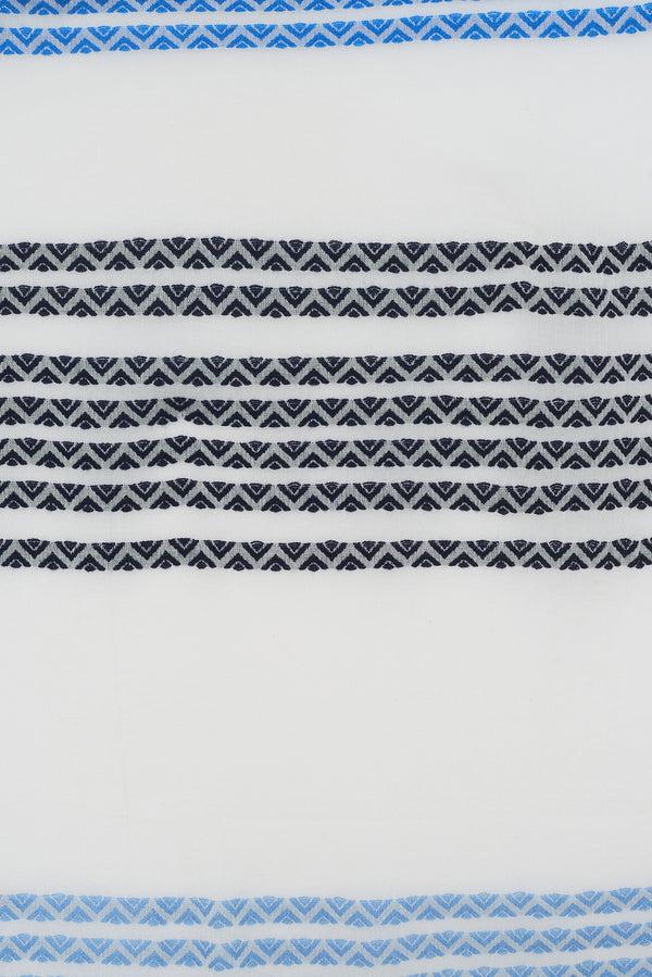 Gerard Darel Foulard à Rayures Ondulées Brodées - OLYVIA