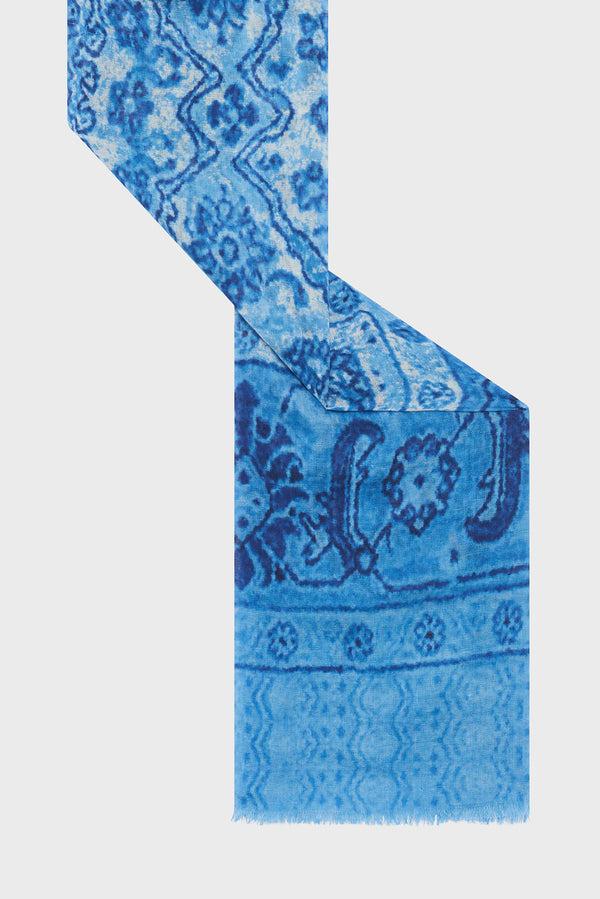 Gerard Darel Foulard Imprimé En Coton Modal Et Lin - OREA