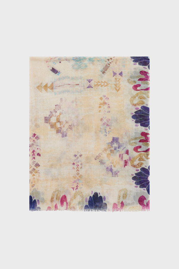 gerard darel Foulard multi imprimés en modal et soie - OMBELINE