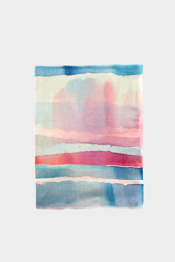 gerard darel Foulard multicolore en coton modal et lin - ODELIA