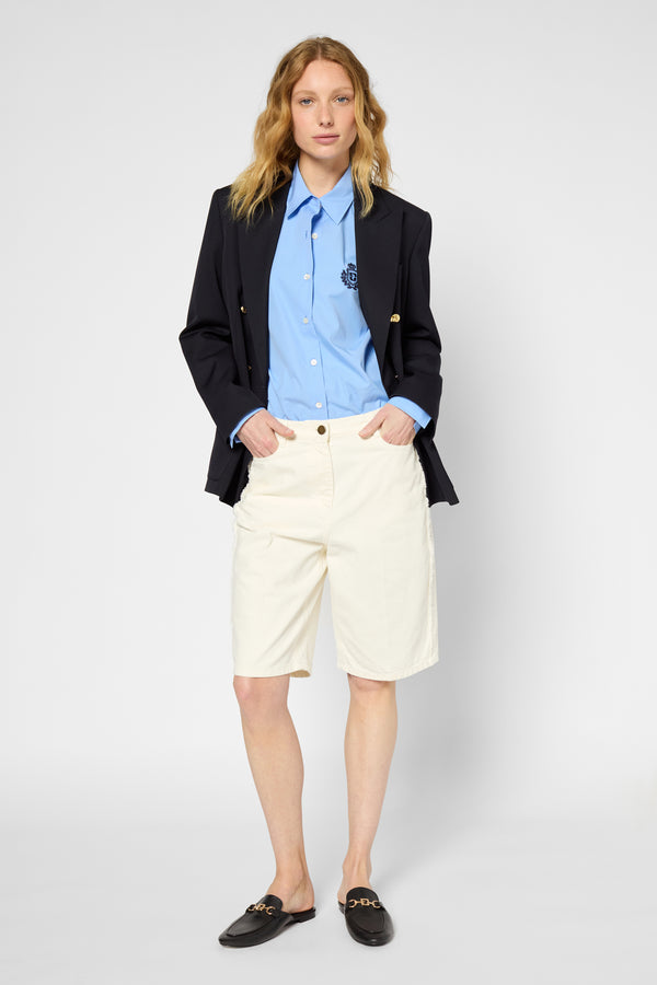 gerard darel Bermuda en denim à franges - CHARLY