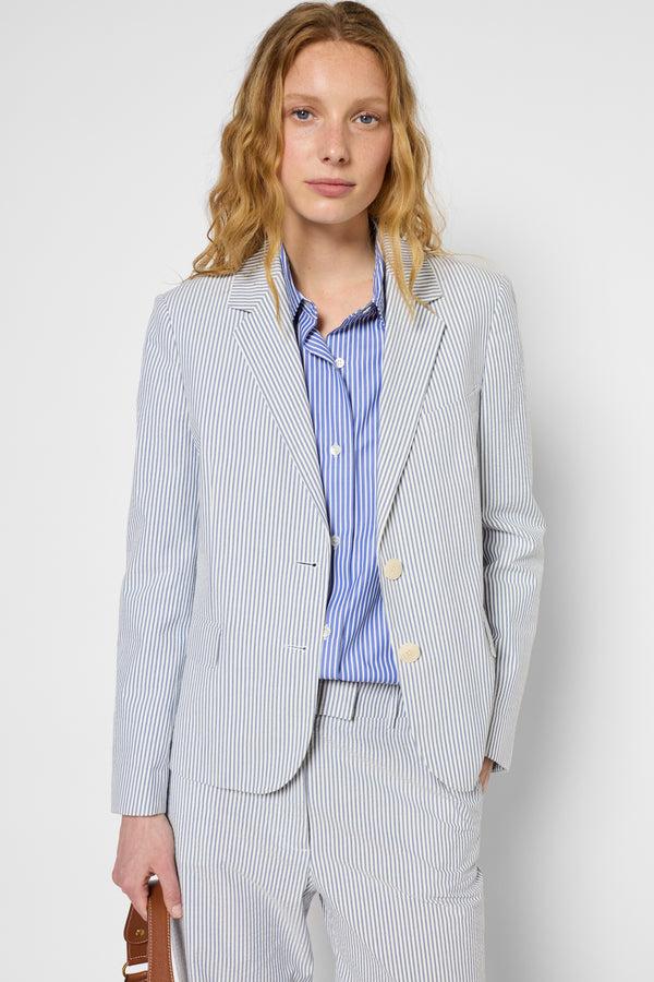 gerard darel Blazer en coton à rayures - RIVELLE