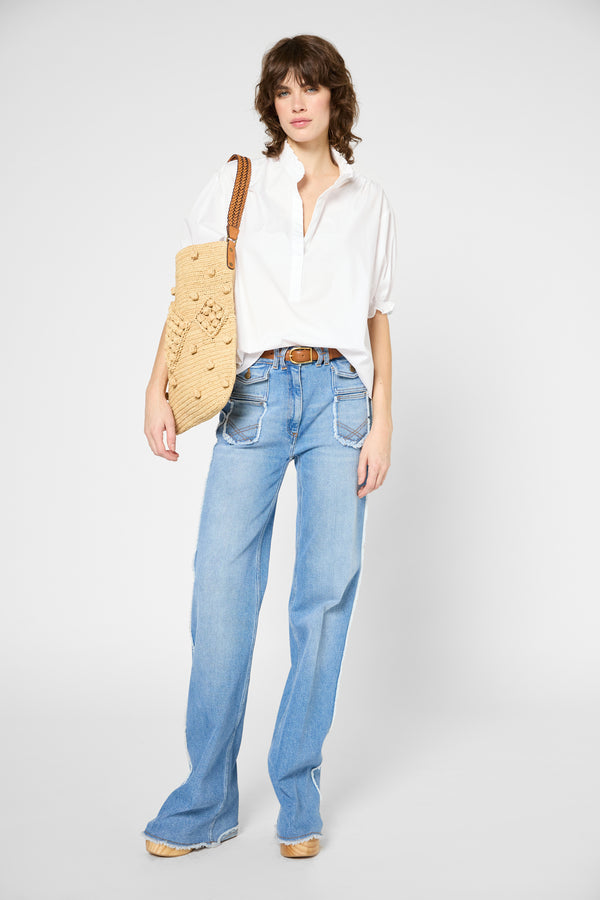 Gerard Darel Blouse En Popeline De Coton - ANNYR