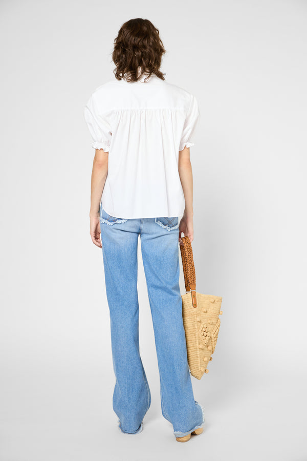 Gerard Darel Blouse En Popeline De Coton - ANNYR