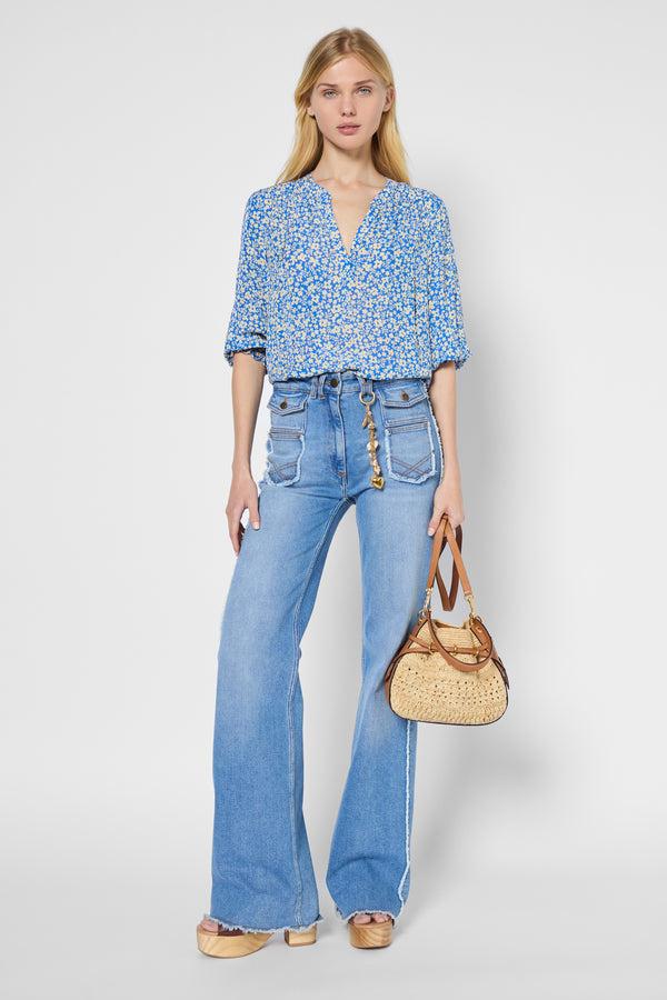 Gerard Darel Blouse Fluide à Fleurs - UREN