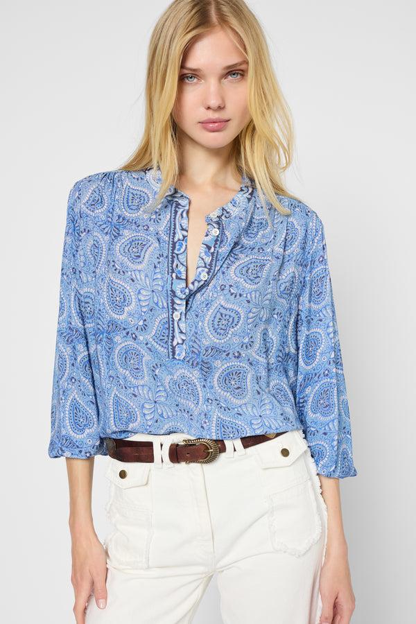 Gerard Darel Blouse Fluide Imprimé Cachemire - UMEI