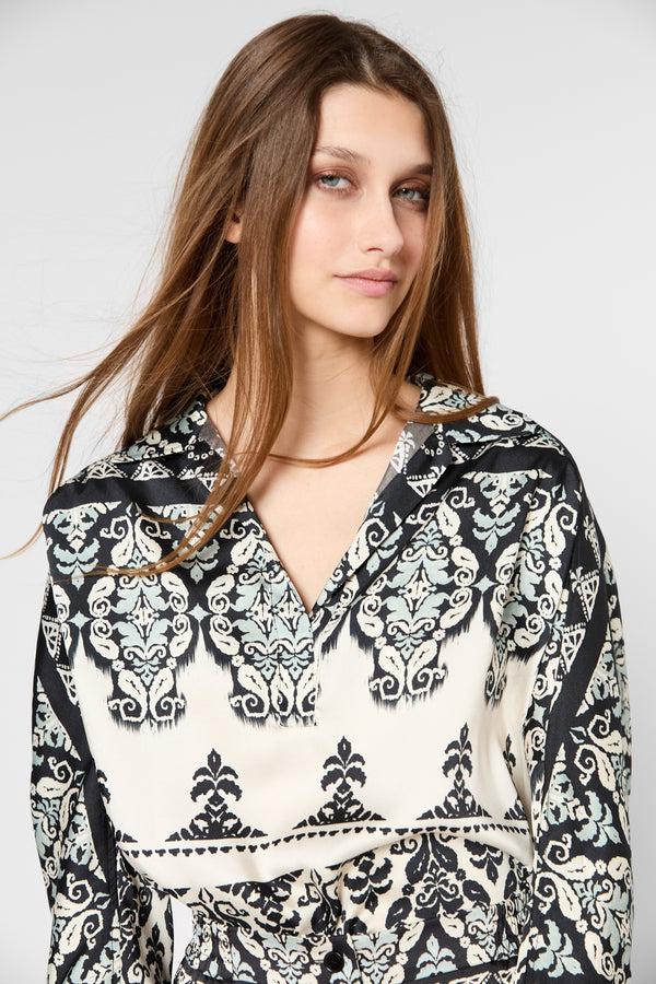 Gerard Darel Blouse Imprimée à Col Chemise - URNA