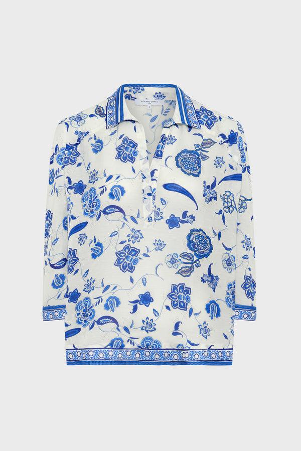 gerard darel Blouse imprimée à col chemise