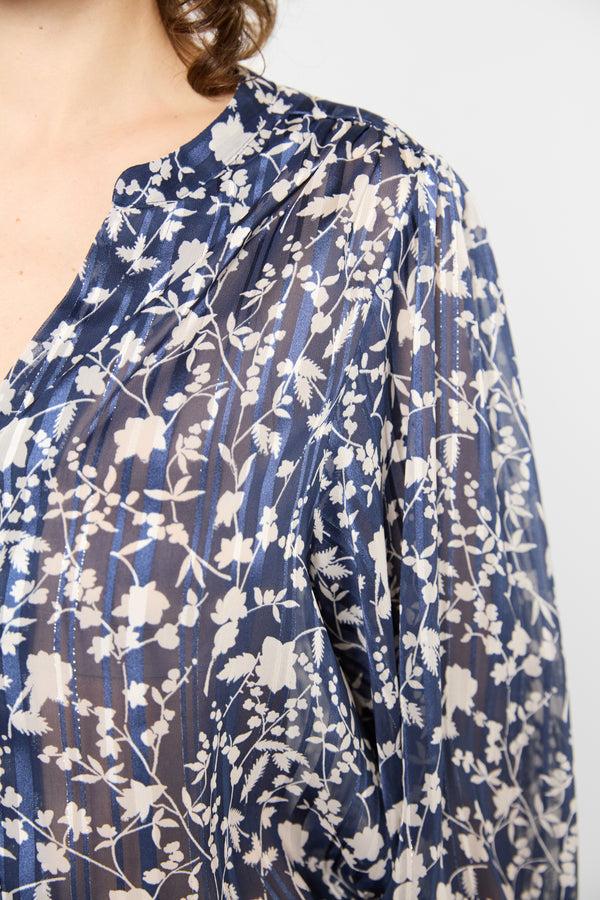 Gerard Darel Blouse Imprimée à Lurex - UZETTE