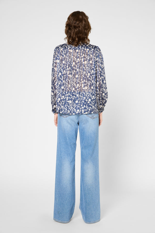 Gerard Darel Blouse Imprimée à Lurex - UZETTE