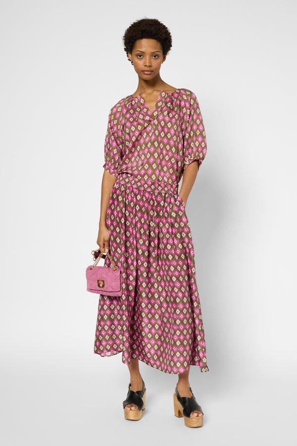 Gerard Darel Blouse Imprimée En Soie - USNA