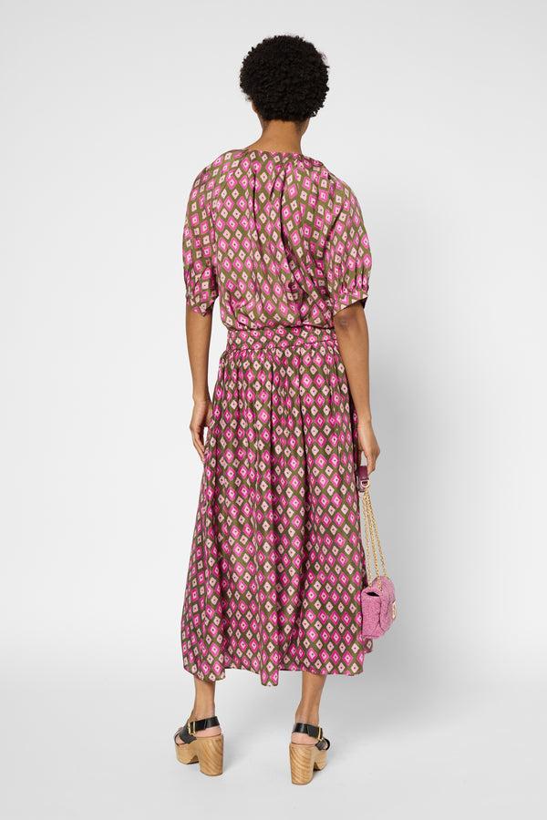 Gerard Darel Blouse Imprimée En Soie - USNA