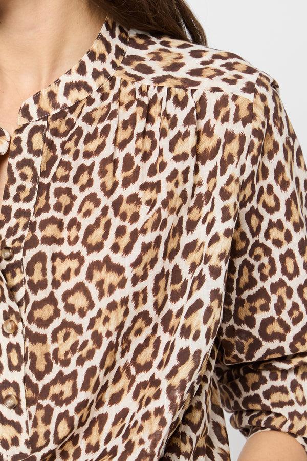 Gerard Darel Blouse Léopard En Coton - UTHIA