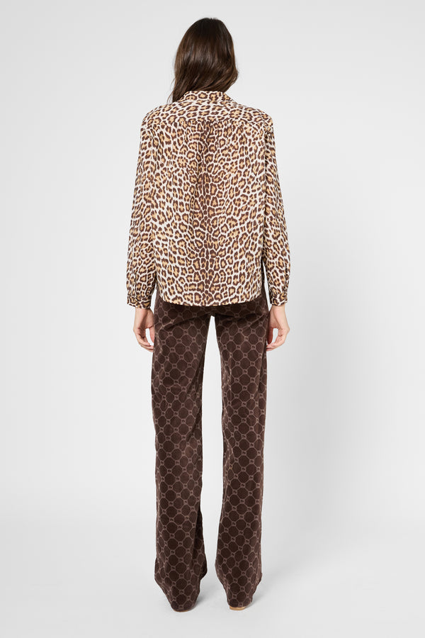 Gerard Darel Blouse Léopard En Coton - UTHIA