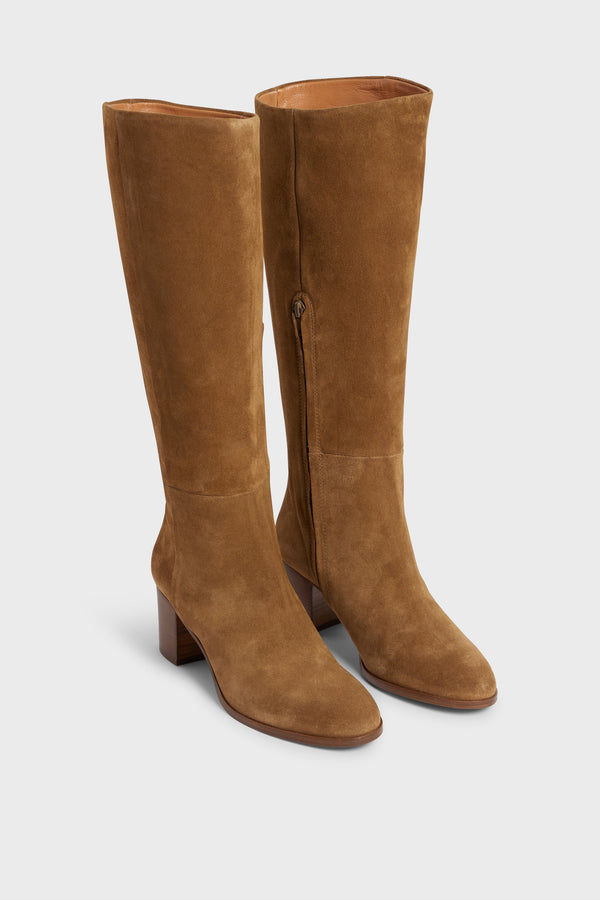 Gerard Darel Bottes En Cuir Velours - LIZZIE
