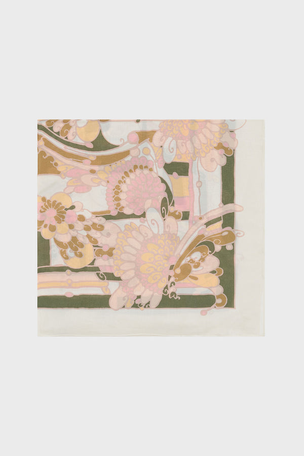 gerard darel Carré imprimé en soie - OLIANA