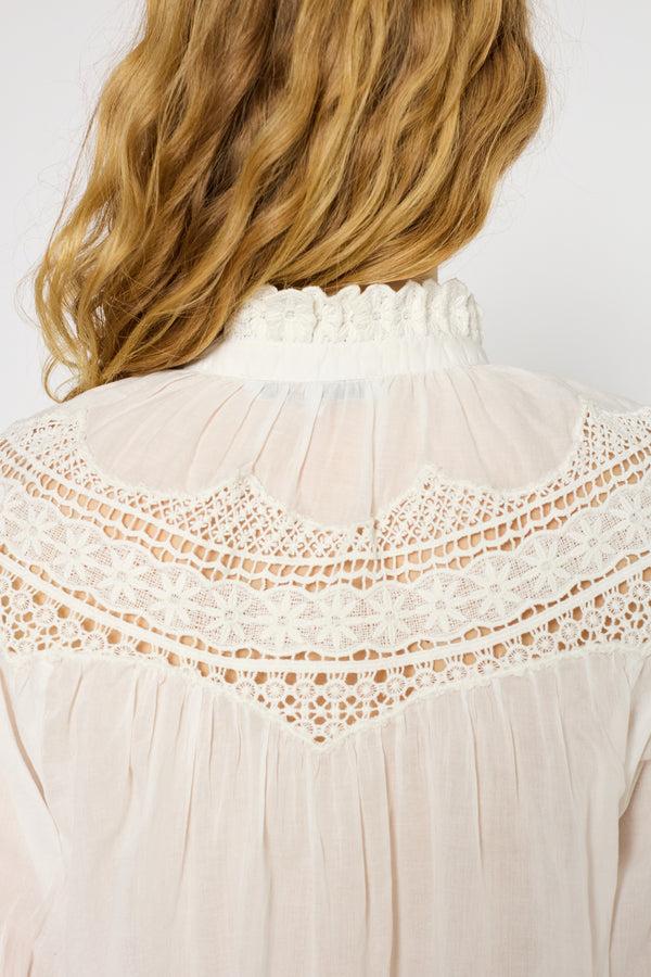 Gerard Darel Chemise à Broderies En Coton - UMBER