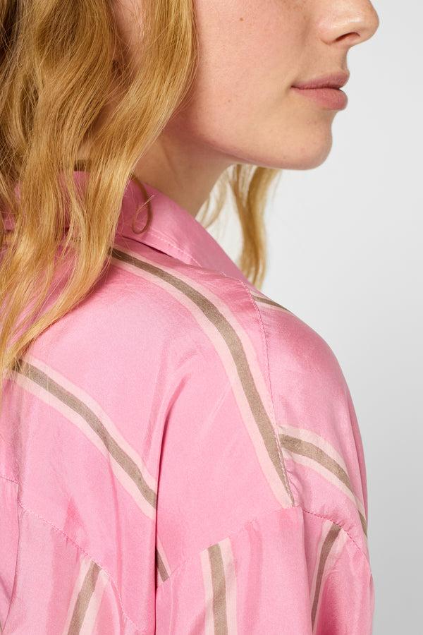 Gerard Darel Chemise En Soie à Rayures - UZZANA