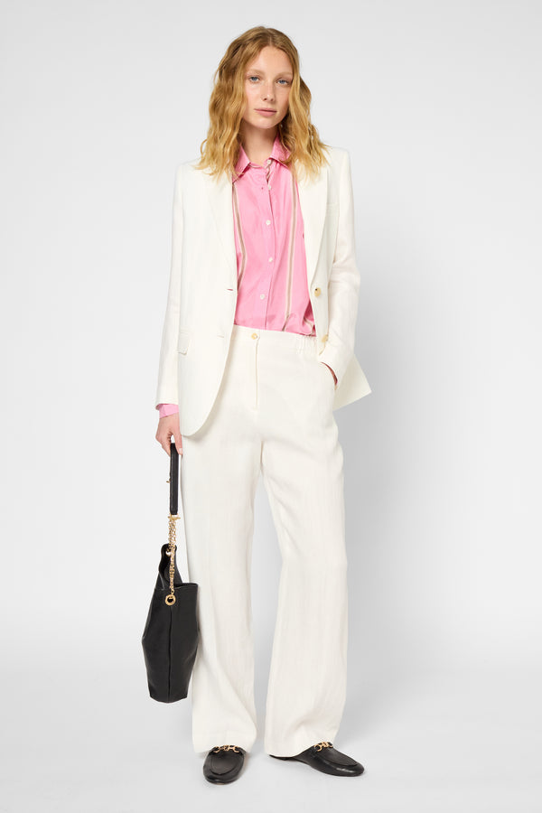 gerard darel Chemise en soie à rayures - UZZANA