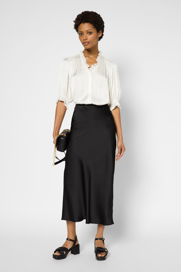 Gerard Darel Chemise Satinée à Volants - ULALIA
