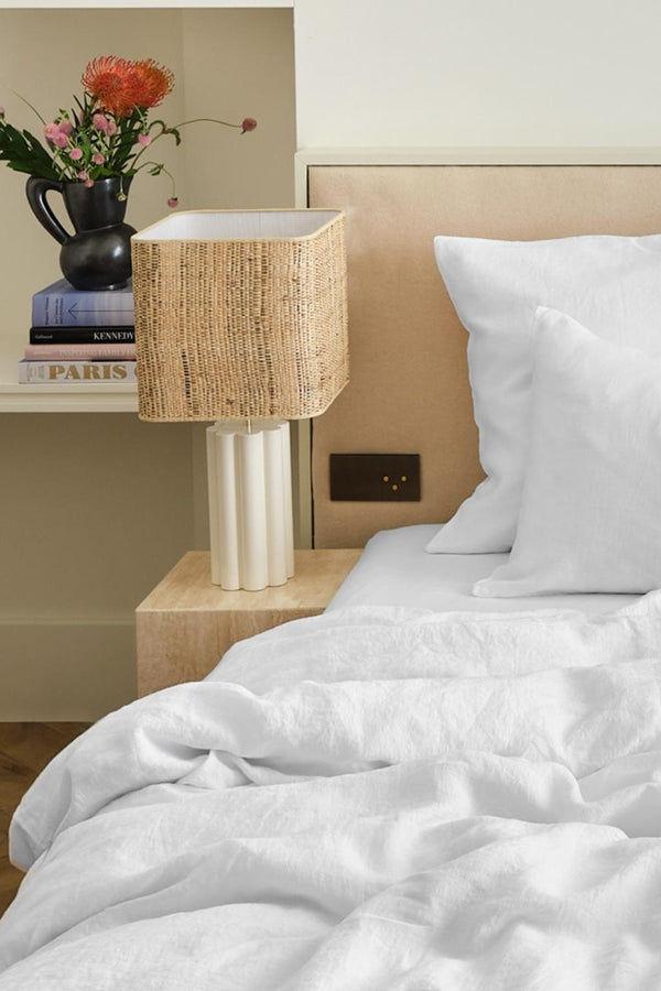 Gerard Darel Drap Housse En Lin Lavé - Blanc