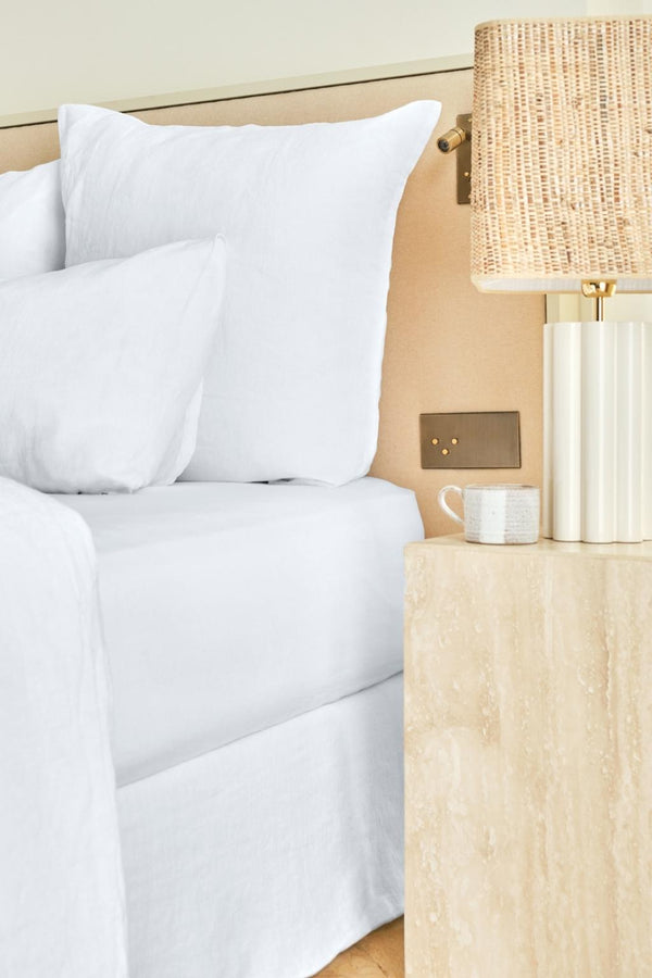 gerard darel Drap housse en lin lavé - blanc