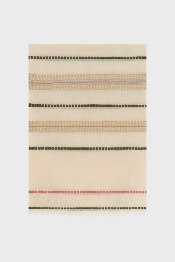 gerard darel Foulard brodé en coton - ONDINE