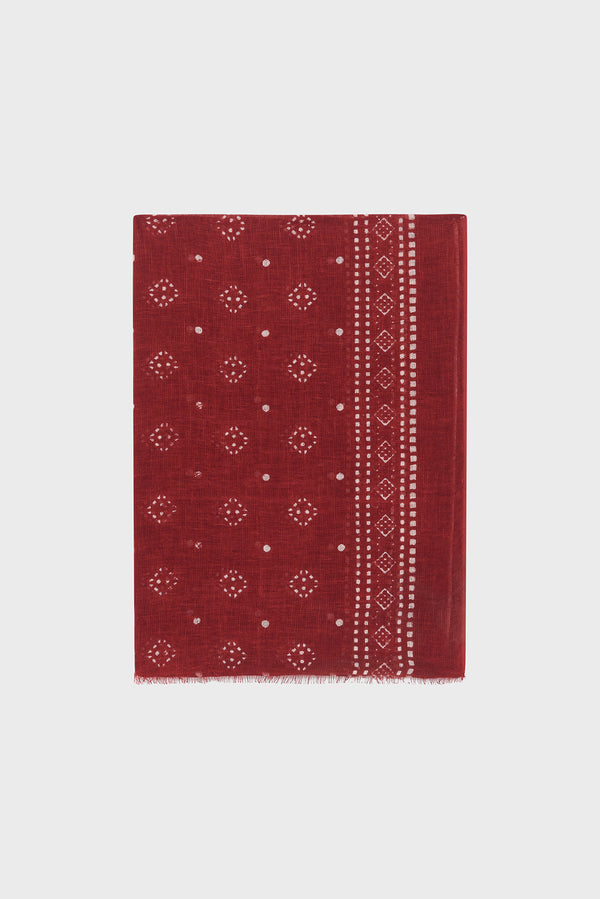 gerard darel Foulard imprimé en lin - OMARA